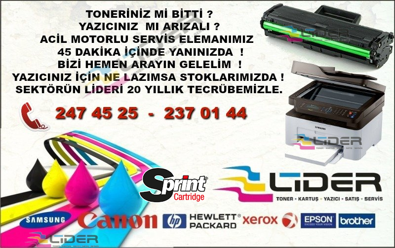  Antalya kartuş toner dolum merkezi yazıcı tamiri antalya